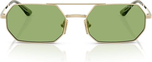Vogue Eyewear Women's VO4329S Octagonal Sunglasses, Rose Gold/Dark Green Polarized, 55 mm in Saudi Arabia