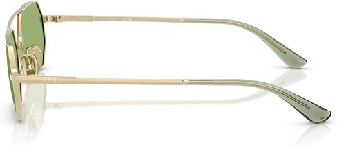 Vogue Eyewear Women's VO4329S Octagonal Sunglasses, Rose Gold/Dark Green Polarized, 55 mm in Saudi Arabia