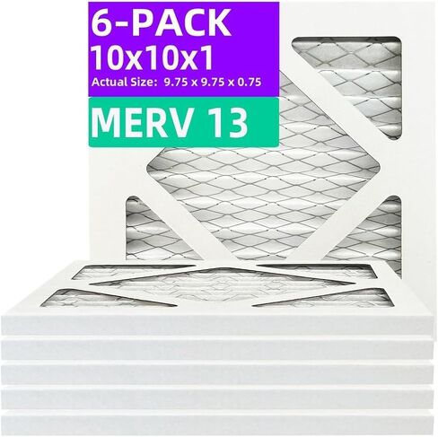 16x24x1 MERV 13 (6 عبوات) مرشح الهواء المطوي (الحجم الفعلي: 15.75 "x23.75" x0.75 ") MPR 1900 & FPR 10 ، Furnace Air Filters in Kuwait