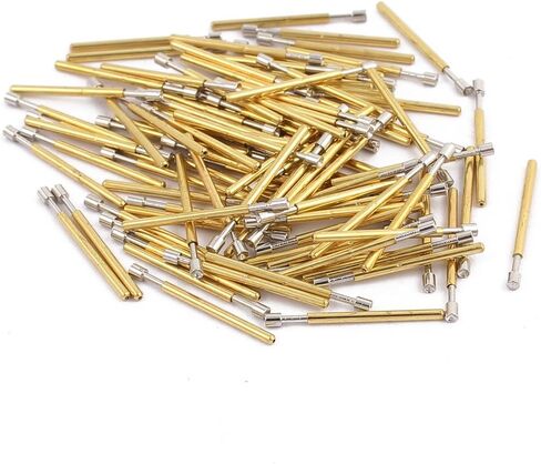 uxcell 100pcs P75-A2 1.0mm Dia 16.8mm Length Metal Spring Pressure Test Probe Needle in Saudi Arabia