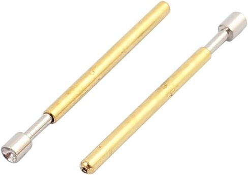 uxcell 100pcs P75-A2 1.0mm Dia 16.8mm Length Metal Spring Pressure Test Probe Needle in Saudi Arabia
