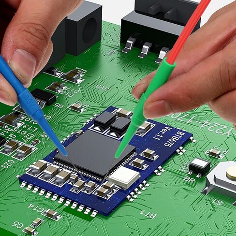 طقم مسبار خلفي 33 قطعة، قابس الموز إلى مشبك التمساح النحاسي مجموعة موصلات اختبار مع مجسات ثقب الأسلاك، محول قابس الموز 4 مم لتشخيص السيارات وإصلاح السيارات in Kuwait