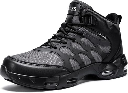 Larnmern Men Non Slip Boots Restaurant Service Mesh Treasable Aship Outdoor Shoes Slip Resistant Work Chef Zapatos Trabajo shidual meining sneakers (Black ، 10.5) in Kuwait