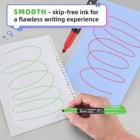 علامة سوداء دائمة فائقة النقطة ، طرف 0.4 ملم ، 65 حزمة ، حبر مقاوم للماء ، حبر مقاوم للماء ، تجفيف سريع ، الكتابة على الورق ، البلاستيك ، المعدن ، الزجاج in Kuwait