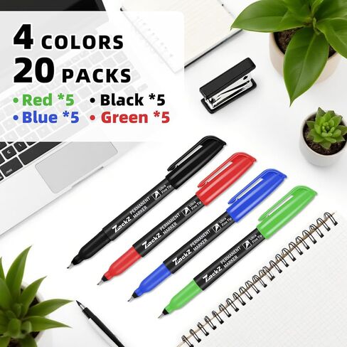 علامة سوداء دائمة فائقة النقطة ، طرف 0.4 ملم ، 65 حزمة ، حبر مقاوم للماء ، حبر مقاوم للماء ، تجفيف سريع ، الكتابة على الورق ، البلاستيك ، المعدن ، الزجاج in Kuwait