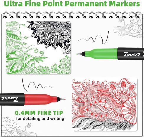 علامة سوداء دائمة فائقة النقطة ، طرف 0.4 ملم ، 65 حزمة ، حبر مقاوم للماء ، حبر مقاوم للماء ، تجفيف سريع ، الكتابة على الورق ، البلاستيك ، المعدن ، الزجاج in Kuwait