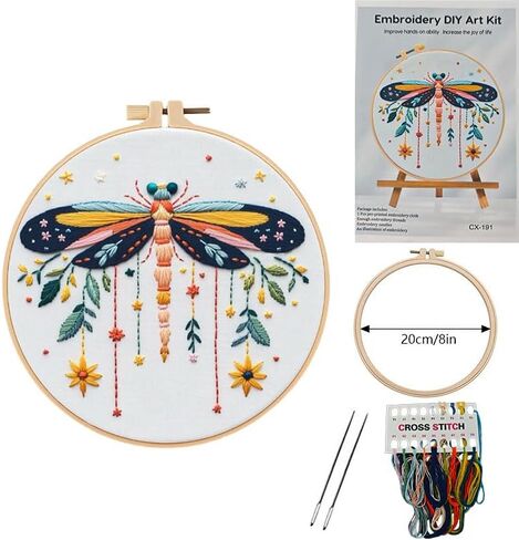 Huacan 4 Set Christmas Embroidery Kit Sterner Hand Hand Terbroidery for Home Decor in Saudi Arabia