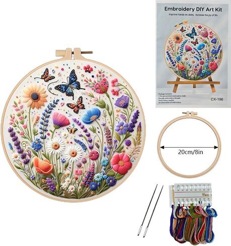 Huacan 4 Set Christmas Embroidery Kit Sterner Hand Hand Terbroidery for Home Decor in Saudi Arabia