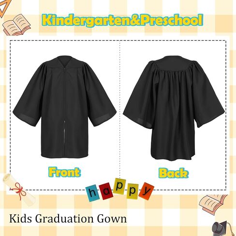 Matte Preschool and Kindergarten Graduation Cap Gown Set with Year Charm Tassel in Kuwait