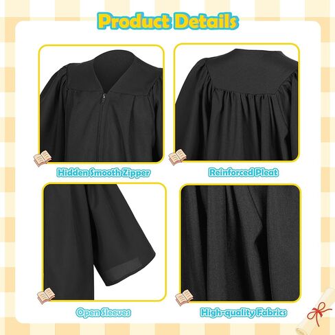 Matte Preschool and Kindergarten Graduation Cap Gown Set with Year Charm Tassel in Kuwait