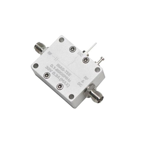 10M-6Ghz التحيز المحملة RF DC كتلة المعزل محوري متحيز لراديو هام LNA مكبر للصوت استقبال SDR (قذيفة CNC) in Kuwait