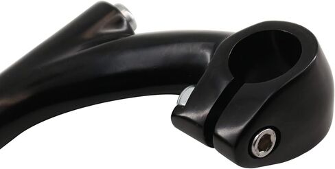 Bike Quill Stem Aluminum Quill Stem for 25.4mm Bicycle Handlebar, Black in Saudi Arabia