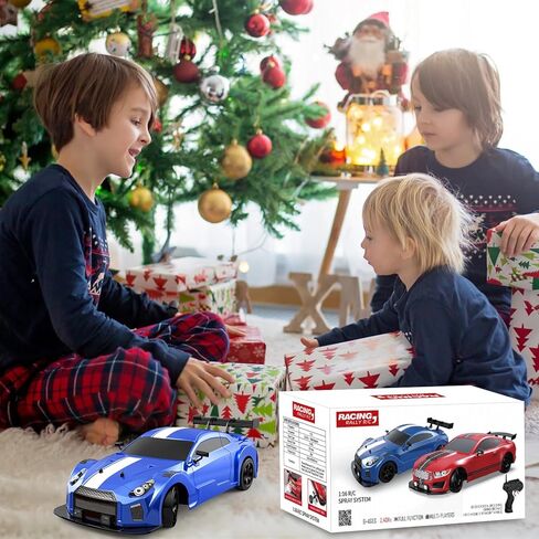 Dollox RC Drift Car 1/16 Scale Remote Control Car 2.4GHz 4WD 30+KM/H High Speed Vehicle with LED Lights, Extra Drifting Tires Racing Black Vehicle Toys Birthday Gifts (191ABG) in Kuwait