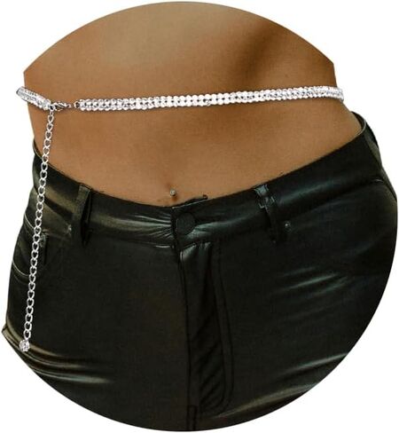 HZMAN Silver Branching Shape Waist Chains for Women Rope Belly Belt Body Jewelry for Bikini in Saudi Arabia