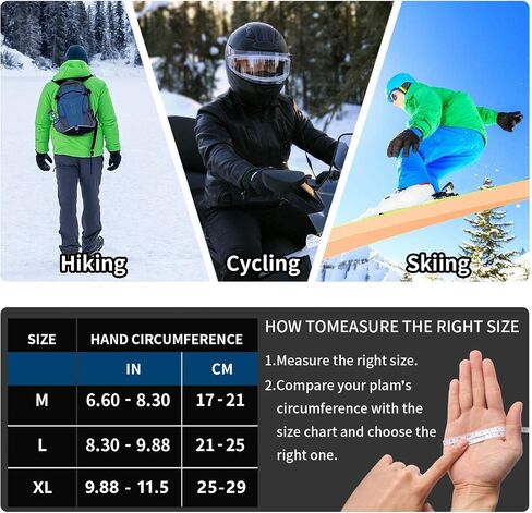 Winter Gloves For Men Women- Thermal Fleece Lined Touchscreen Gloves With Anti-Slip Grip For Skiing/Cycling/Hiking in Saudi Arabia
