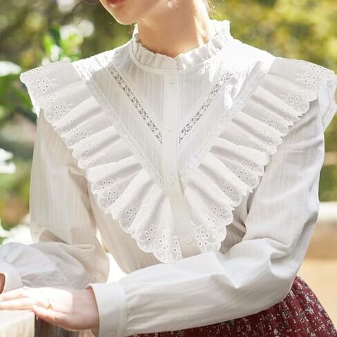 2-3/8 Inch Wide White Ruffle Ribbon Lace 10 Yards Pleated Lace Fabric Satin Ruffled Ribbon for Sewing Dress Collars Sleeves Decoration Throw Pillow Halloween Cosplay Costume Decor in Kuwait