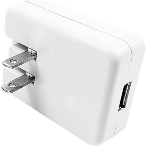 شاحن حائط USB مسطح، قابس سفر قابل للسحب، محول طاقة USB، كتلة شحن 10 وات 5 فولت 2 أمبير، محول طاقة تيار متردد متوافق مع iPhone وPad وSamsung وTablet وKindle والمزيد - أبيض-قطعة واحدة in Kuwait