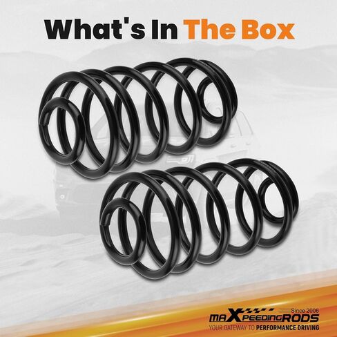 MaxPeedingrods 2.5 "ملفات الرفع الأمامية لملفات Jeep Wrangler TJ 1997-2006 ، مجموعة الرفع التسوية لروبيكون ، غير محدود وغير محدود روبيكون in Kuwait