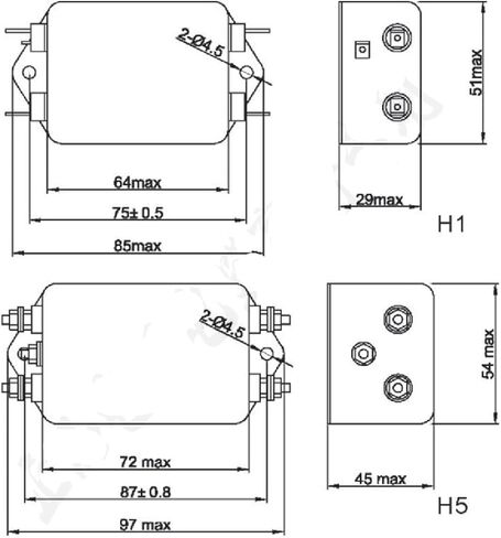 Single-Phase Double-Section Power Filter Anti-Interference SJD430-1A 3A 6A 10A 30A 220v(10A Solder Joint SJD430-10) in Saudi Arabia