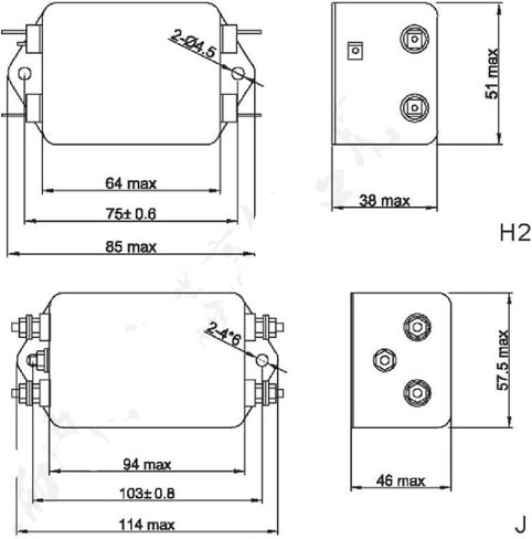 Single-Phase Double-Section Power Filter Anti-Interference SJD430-1A 3A 6A 10A 30A 220v(10A Solder Joint SJD430-10) in Saudi Arabia