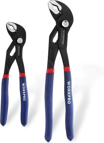 WORKPRO 10-Inch Groove Joint Pliers, Fast Adjust Tongue and Groove Pliers, V-Jaw Water Pump Pliers with Comfort Grips in Kuwait