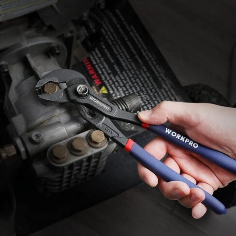 WORKPRO 10-Inch Groove Joint Pliers, Fast Adjust Tongue and Groove Pliers, V-Jaw Water Pump Pliers with Comfort Grips in Kuwait