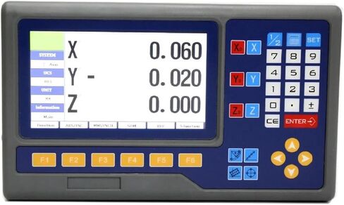 8 لغات 2 محاور 3 محاور LCD عداد عرض القراءة الرقمية لآلات طحن مخرطة الخراطة (محورين بدون ذراع) in Kuwait