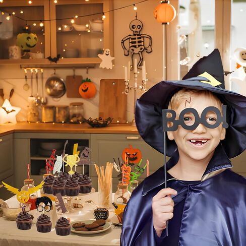 26 PCS Wizard Cake Cake Topper Decorations ، Filds Supplies ، Decorations Cupcake Plitter تحت عنوان in Kuwait