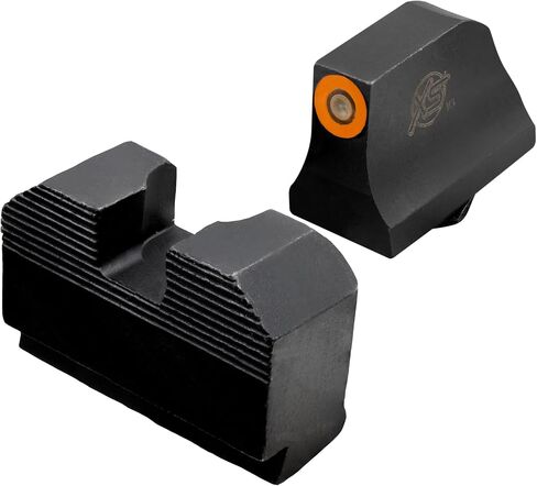 XS SIGHTS مشاهد ليلية بسيطة من التريتيوم، تناسب مسدسات Glock Gen 1 - 5 + MOS، مشهد أمامي ملون مضيء مزود بنقطة توهج التريتيوم/الضوء in Kuwait