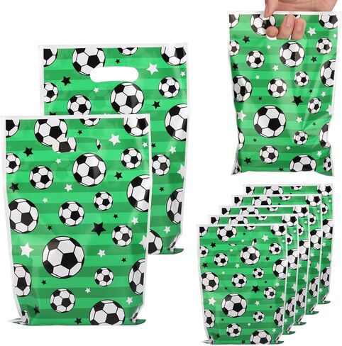 حقائب هدايا 50PCS للبيسبول ، مواد PE 9.84 × 6.69 بوصة للوجبات الخفيفة Candy Goodie حقائب مع مقبض للرياضة Treat Forme Supplies Decorations in Kuwait