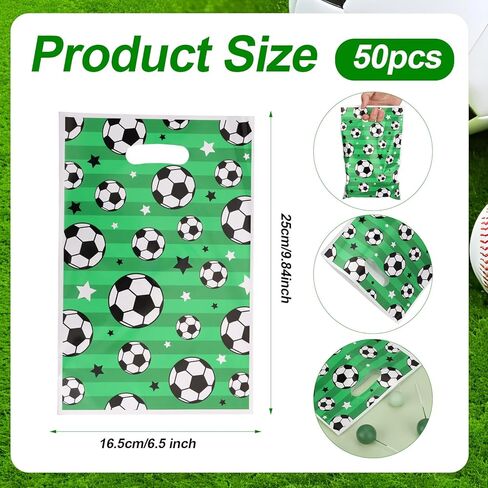 حقائب هدايا 50PCS للبيسبول ، مواد PE 9.84 × 6.69 بوصة للوجبات الخفيفة Candy Goodie حقائب مع مقبض للرياضة Treat Forme Supplies Decorations in Kuwait