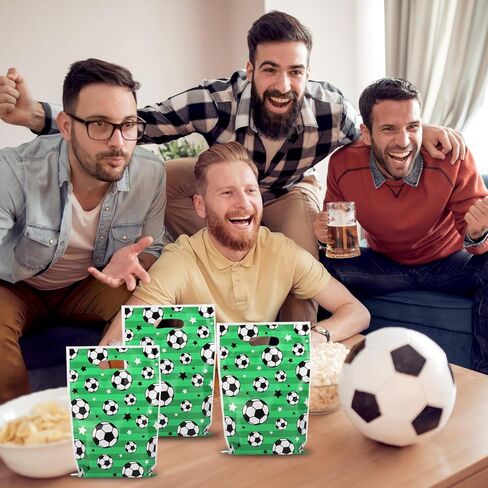 حقائب هدايا 50PCS للبيسبول ، مواد PE 9.84 × 6.69 بوصة للوجبات الخفيفة Candy Goodie حقائب مع مقبض للرياضة Treat Forme Supplies Decorations in Kuwait