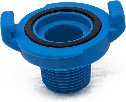 10 عبوات - وصلة توصيل ملولبة ذكر مقاس 1 بوصة - خرطوم بولي سريع التوصيل مع عروات قفل - محول مياه متين للري والزراعة والتطبيقات البحرية والصناعية in Kuwait