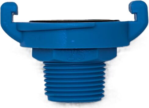 10 عبوات - وصلة توصيل ملولبة ذكر مقاس 1 بوصة - خرطوم بولي سريع التوصيل مع عروات قفل - محول مياه متين للري والزراعة والتطبيقات البحرية والصناعية in Kuwait