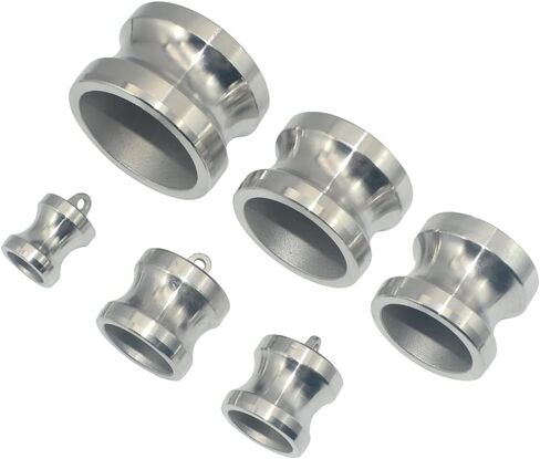 الفولاذ المقاوم للصدأ SS316 نوع DP Cam وتركيب خرطوم الأخدود، محول مضخة القمامة، قابس الغبار (1 بوصة) in Saudi Arabia