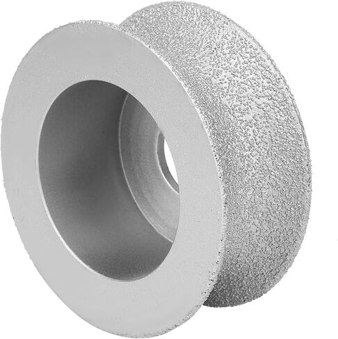 7.3cm Brazed Grinding Wheel, Concave Abrasive Angle Grinder Accessory Half Round Edge Grind Tool Cutting Shaping Disc Stone Ceramic Double Sided Vacuum Fast Cup Iron Steel Masonry Convex(2.0cm) in Kuwait