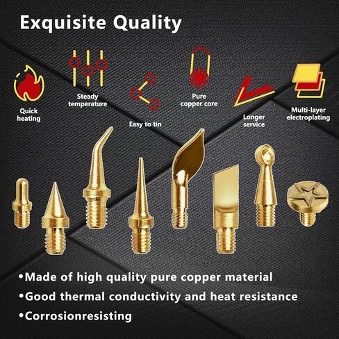 3D Printing Smoothing Tool Kit, 21PCS 3D Print Tools Set with 60W Soldering Iron, 7 Sizes Heat-Set Nuts, 9 Brass Tips, 2 Tweezers – 3D Pen Kit, Electric Connector Cleaning Leveling Tool for 3D Printer in Kuwait