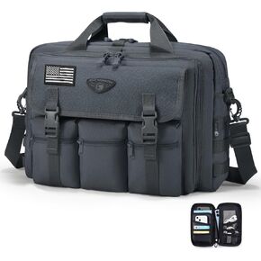 Stypos Large Tactical Laptop Bag for Men,17.3 Inch Computer Bag Briefcase with Passport Wallet, Carry on Messenger Bag in Kuwait
