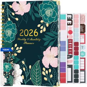 VinTS 2025 Planner, 8.5x11 Large Weekly Monthly Dated Planner,Jan-Dec.2025 Hardcover Planner Agenda Organizers with stickers, bookmarks, pocket for Women Home,Green in Kuwait