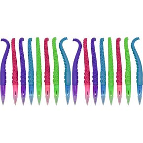 Maydahui 8 PCS Octopus Tentacle Shaped Ballpoint Pen Funny Finger Puppet Pen Black Ink Devilfish Fish Pens Soft Silicone for Boys School Student in Kuwait