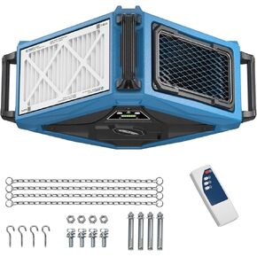 ALORAIR Intake Air Filtration System Woodworking Built-In Ionizer with Remote Control & Strong Vortex Fan, Hanging Mode for Garage Works Shop, Shop Dust Collectors, Purecare 1080IG in Kuwait