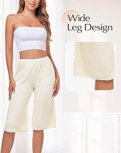 Subuteay Pettipants Womens Culotte Half Slip Skirted Shorts Under Dress Lace Trim in Kuwait