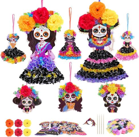 Fennoral 24 Pack Flower Poke in Art for Kids Make You Own Flower Bouquet Craft Kit DIY Poke EVA Foam Craft for Girls Boys for Classroom Art Activity Spring Decoration Mother's Day Gift in Saudi Arabia