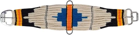 CHALLENGER 26" Western 23-Strand Wool Handwoven Straight Cinch Girth Turquoise 97134R-26 in Saudi Arabia