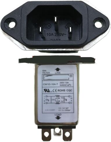 1 قطعة مرحلة واحدة مرحلة واحدة التيار المتناوب 110-250V10A المقبس مرشح الطاقة CW1D-10A-T جانب كبير in Saudi Arabia