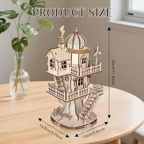 3D Wooden Puzzles for Adults, DIY Mechanical Gearing Powered Butterfly Model Kits, 140 Pieces Wooden Models for Adults to Build, Ideal for Birthday, Christmas, Souvenir Gift, Home Décor in Saudi Arabia