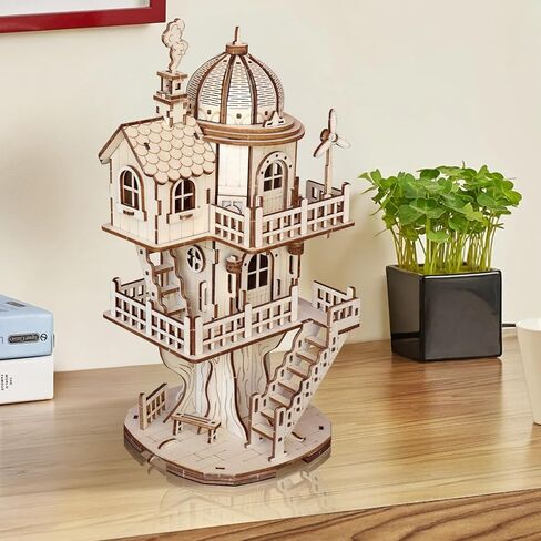 3D Wooden Puzzles for Adults, DIY Mechanical Gearing Powered Butterfly Model Kits, 140 Pieces Wooden Models for Adults to Build, Ideal for Birthday, Christmas, Souvenir Gift, Home Décor in Saudi Arabia