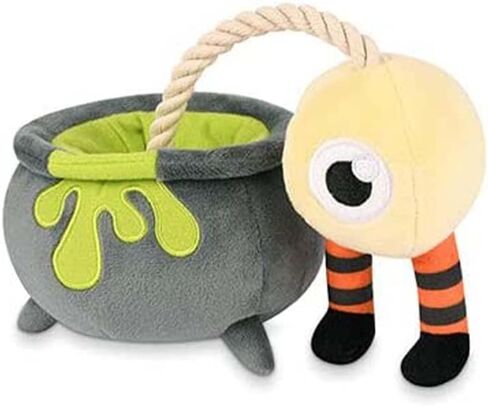 P.L.A.Y. Cute Plush Dog Toys - Howling Haunts Halloween Themed Durable Squeaker Chew Toy, Great for Puppies & Small, Medium, Large Dog - Machine Washable, Recycled Material (Barky's Bite Vampire Fang) in Kuwait