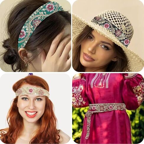 10 ياردات عتيقة عتيقة أسود جاكار الشريط الأزهار مطرزة منسوجة الزفاف الذهب الذهب السلكية سلكين التطريز حزام حزام الأشرطة لخياطة لصنع ملابس ملابس الملابس. in Saudi Arabia