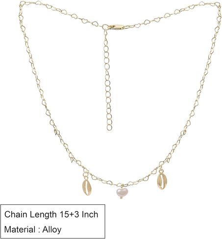 18K Gold Plated Dainty Beaded Necklace for Women | Hypoallergenic & Skin-Friendly Chain with Pearl, Turquoise & Crystal Bead Variants | Minimalist Handmade Jewelry in Saudi Arabia